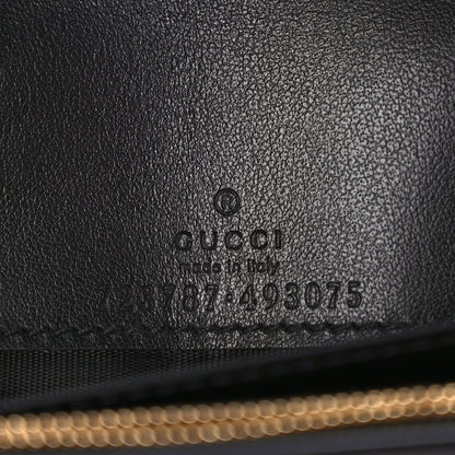 Gucci Calfskin GG Matelasse Chain Wallet Black 5 of 9