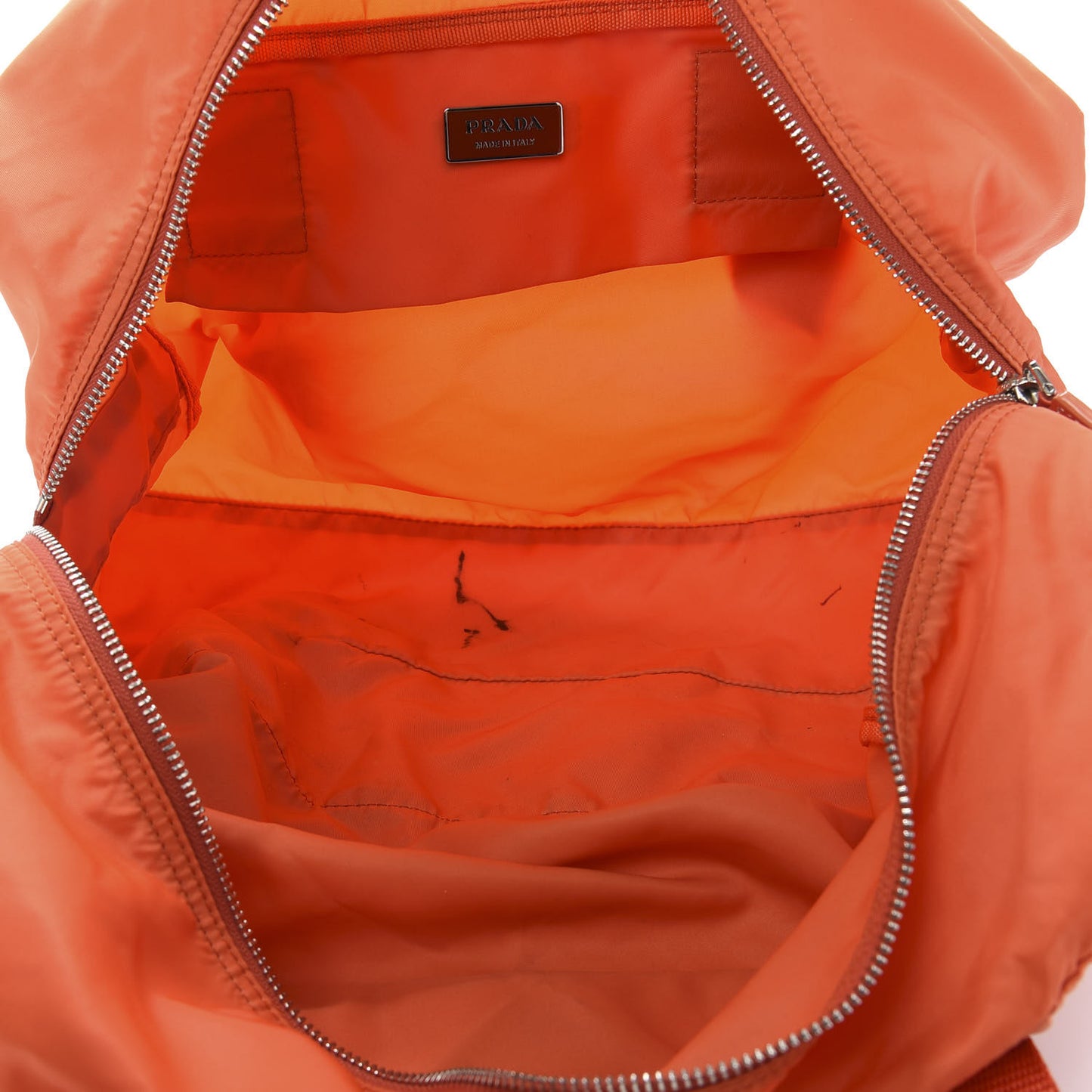 Tessuto Nylon Duffel Bag Papaya