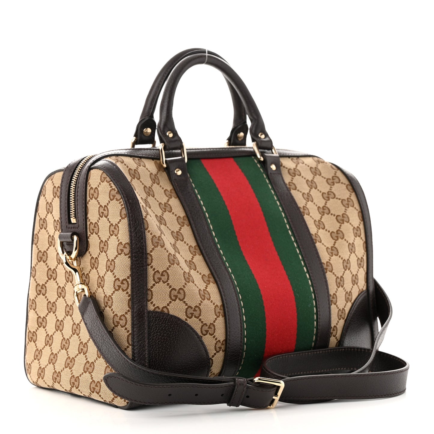 Monogram Vintage Web Medium Webby Bee Boston Dark Brown