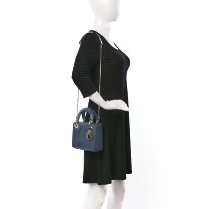 Christian Dior Ostrich Mini Lady Dior Dark Grey 2 of 12