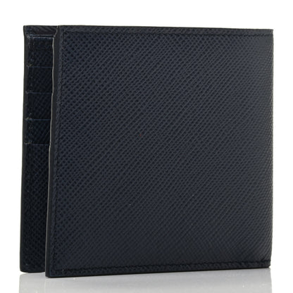Prada Saffiano Cuir Bi-Fold Wallet Baltico 2 of 3
