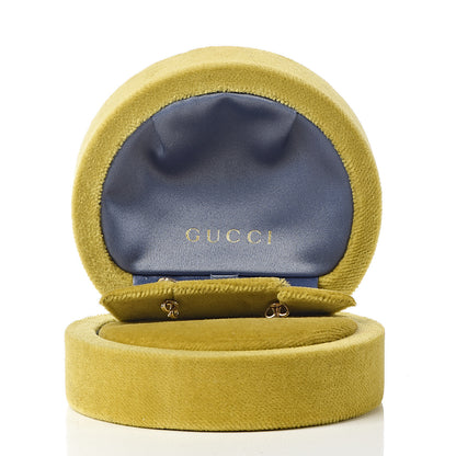 Gucci 18K Yellow Gold GG Tissue Stud Earrings 5 of 5