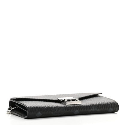 MCM Visetos Large Patricia Wallet On Chain Black 4 of 9