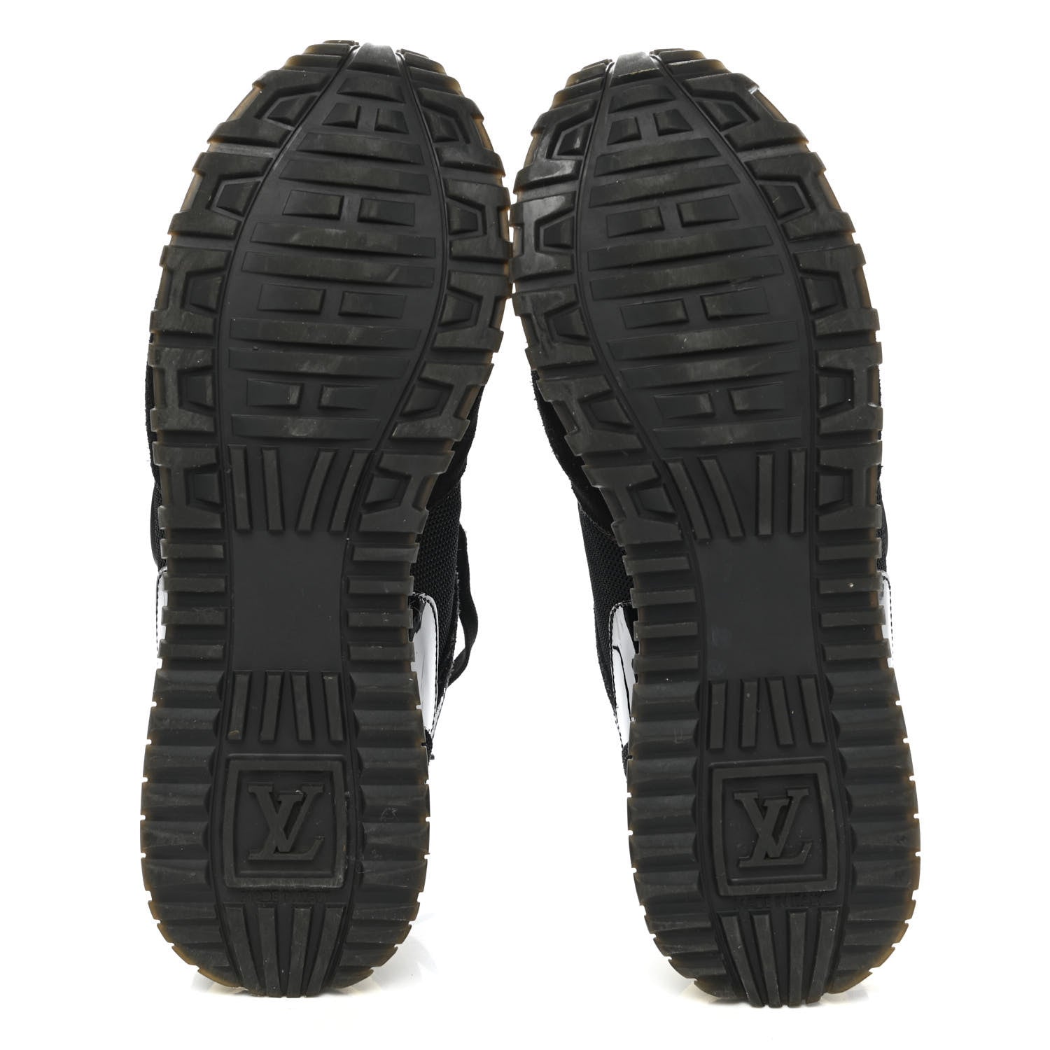 Louis Vuitton Suede Monogram Run Away Sneakers 38 Black 5 of 10