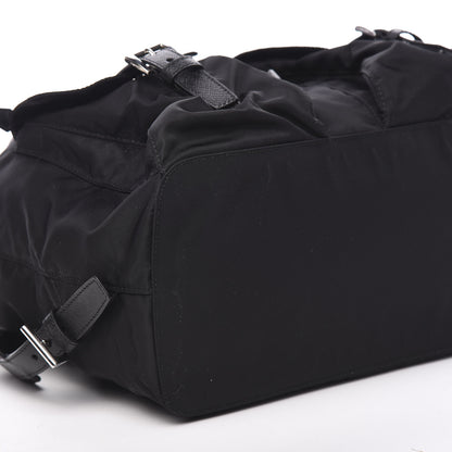 Prada Tessuto Nylon Saffiano Medium Backpack Black 8 of 9