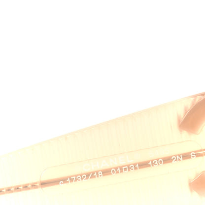 Chanel Transparent Acetate Shield Sunglasses 5495  Peach 5 of 7