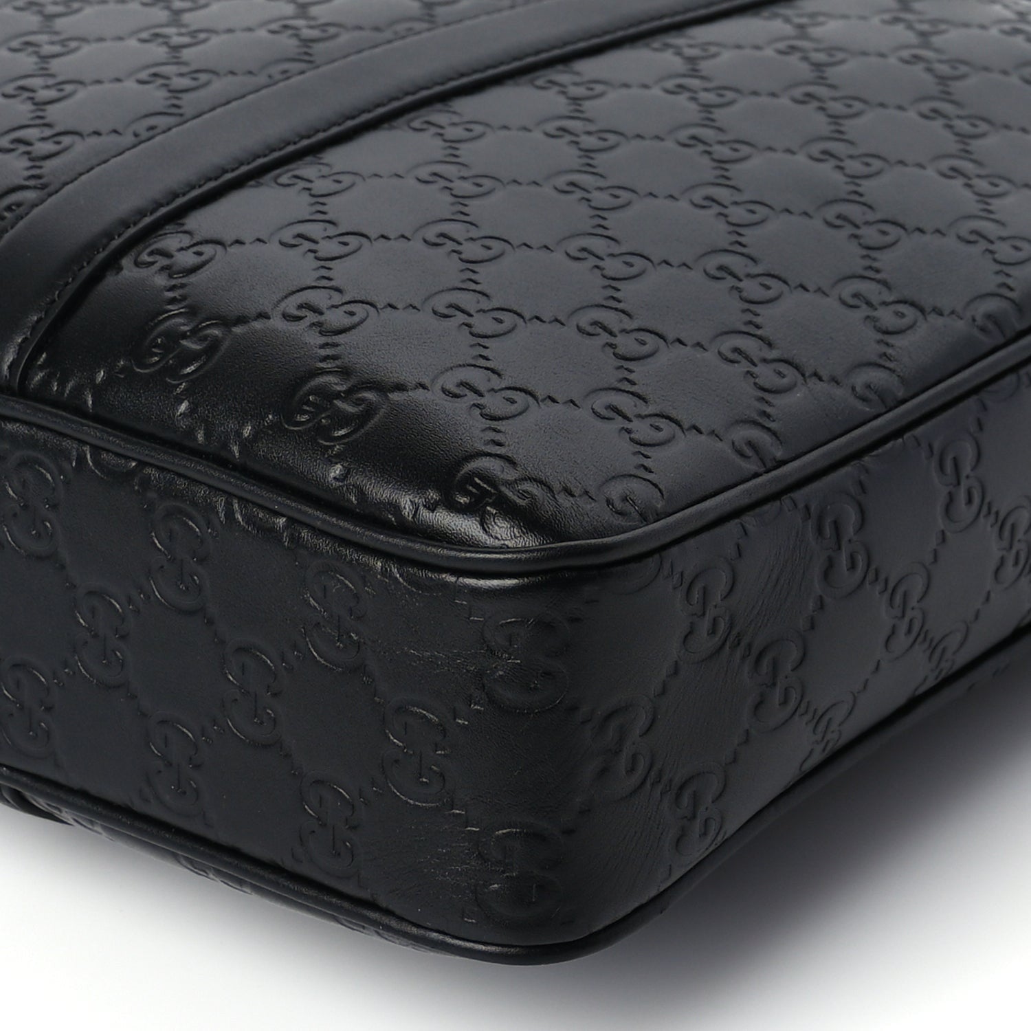 Gucci Calfskin GG Emblem Large Briefcase Black 8 of 8