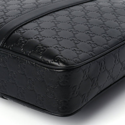 Gucci Calfskin GG Emblem Large Briefcase Black 8 of 8