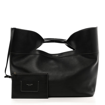 Alexander McQueen Calfskin Large The Bow Bag Black 1 of 10