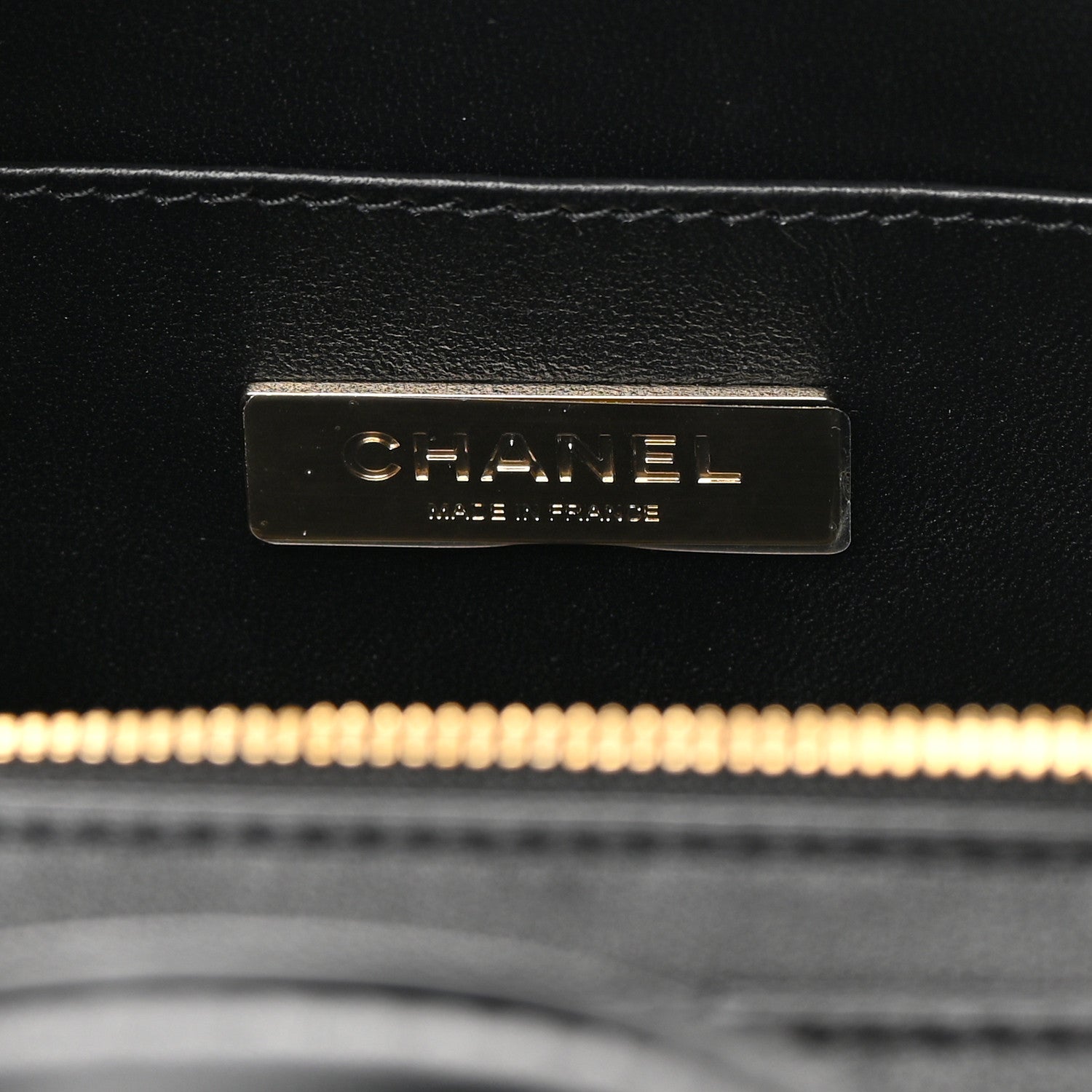 Chanel Calfskin Quilted Small Studded Square Vanity Case Black 6 of 12