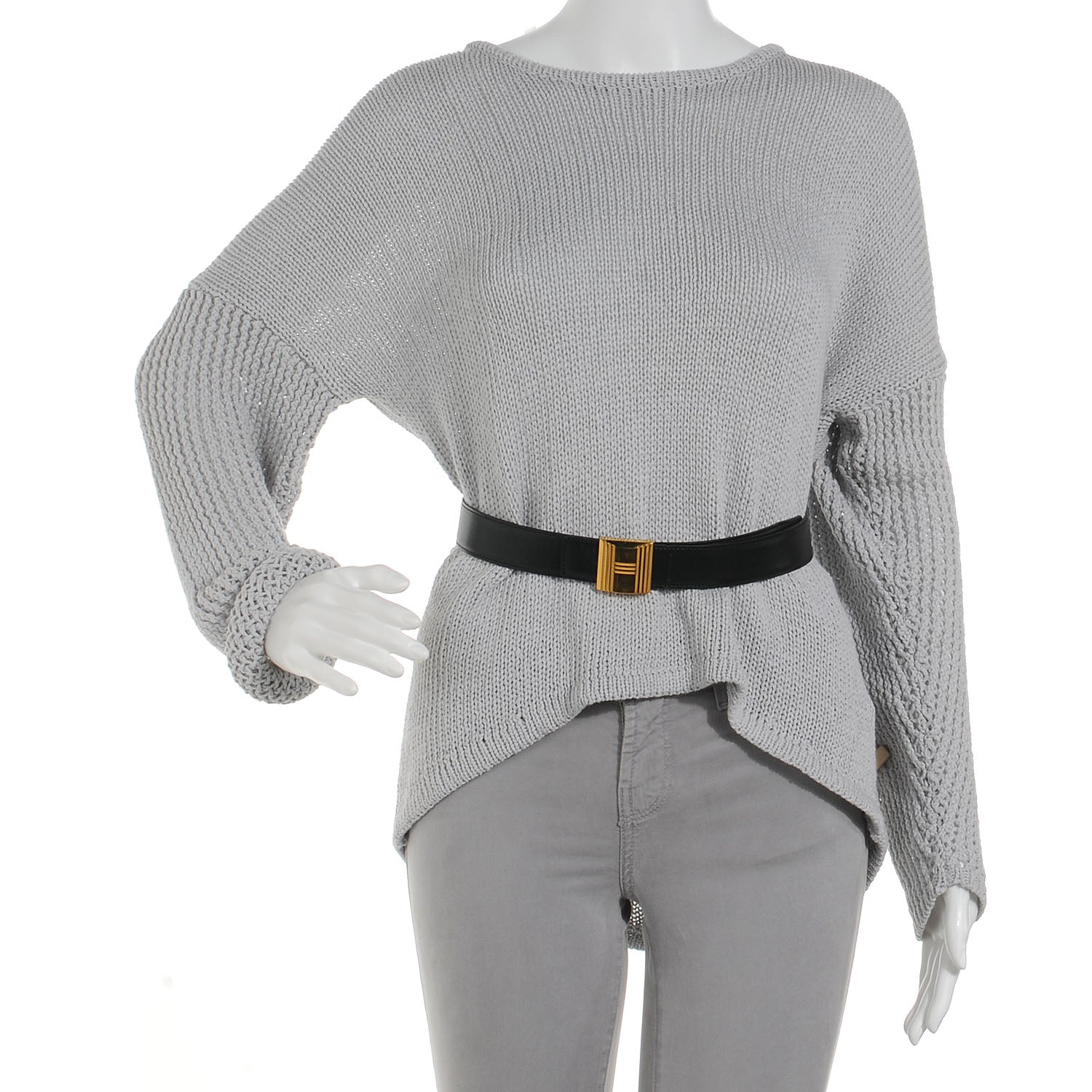 Hermes Togo Box Reversible Cadena 32mm H Belt Gold and Noir 75 2 of 6