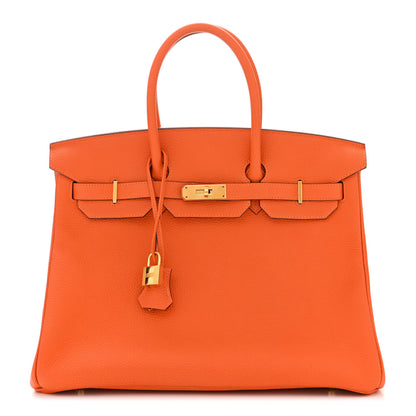 Hermes Togo Birkin 35 Orange 1 of 16