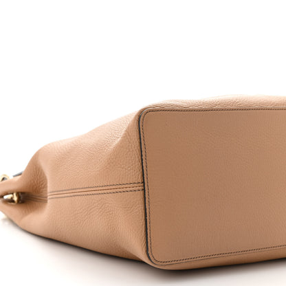 Gucci Pebbled Calfskin Large Soho Hobo Camelia 9 of 10