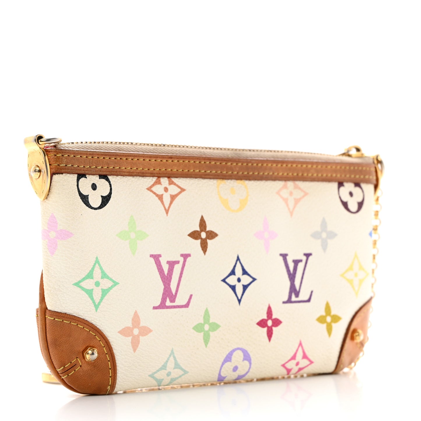 Monogram Multicolor Pochette Milla MM White
