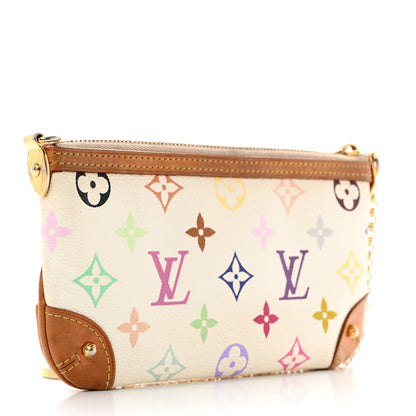 Louis Vuitton Monogram Multicolor Pochette Milla MM White 3 of 11