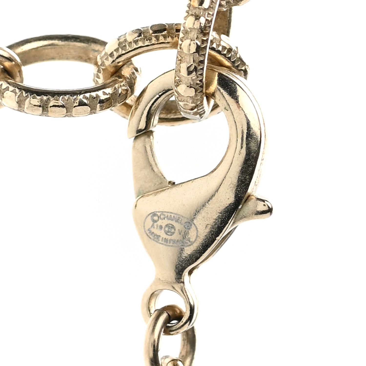 Chanel Pearl Crystal CC Chain Long Necklace Gold 6 of 7