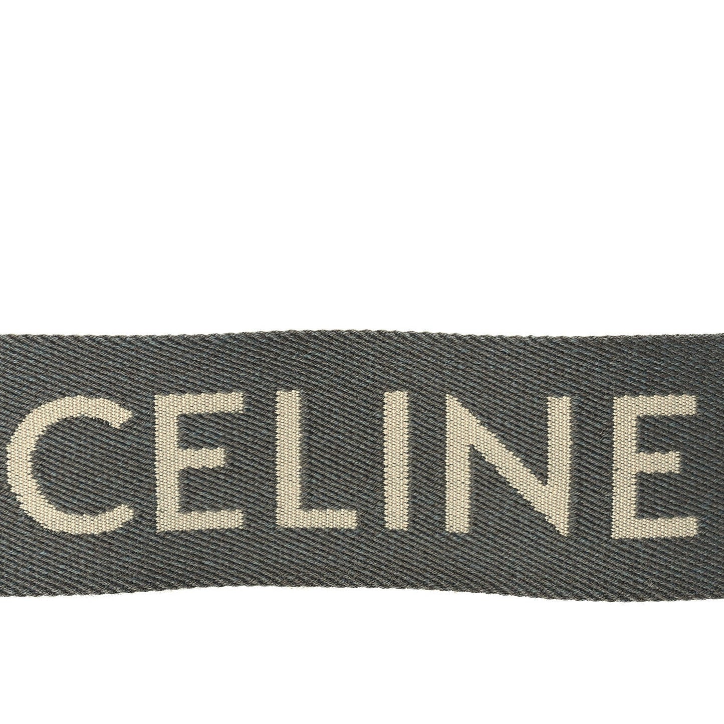 Jacquard Wool Logo Long Strap Grey White