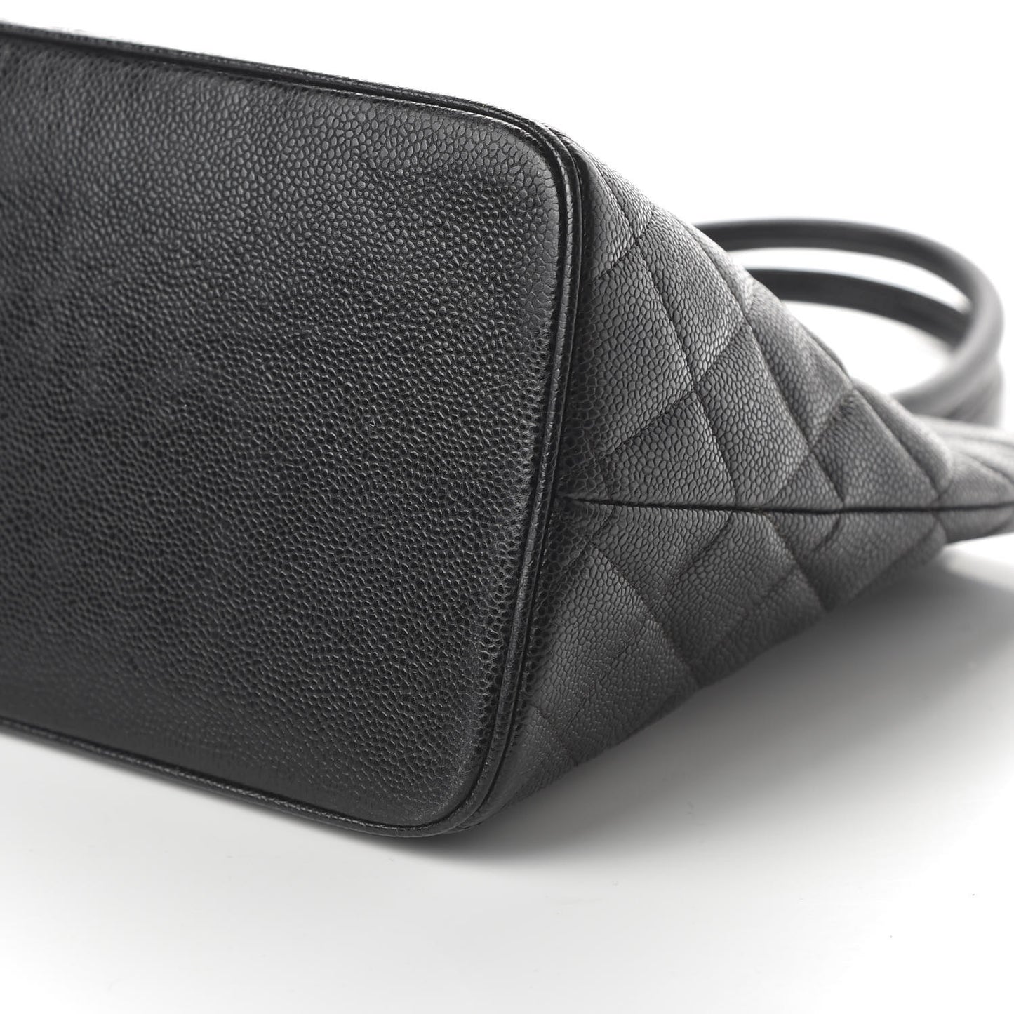 Caviar Quilted Medallion Tote Black