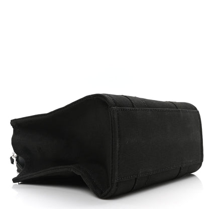 Marc Jacobs Cotton Canvas Small The Traveler Tote Bag Black 4 of 7