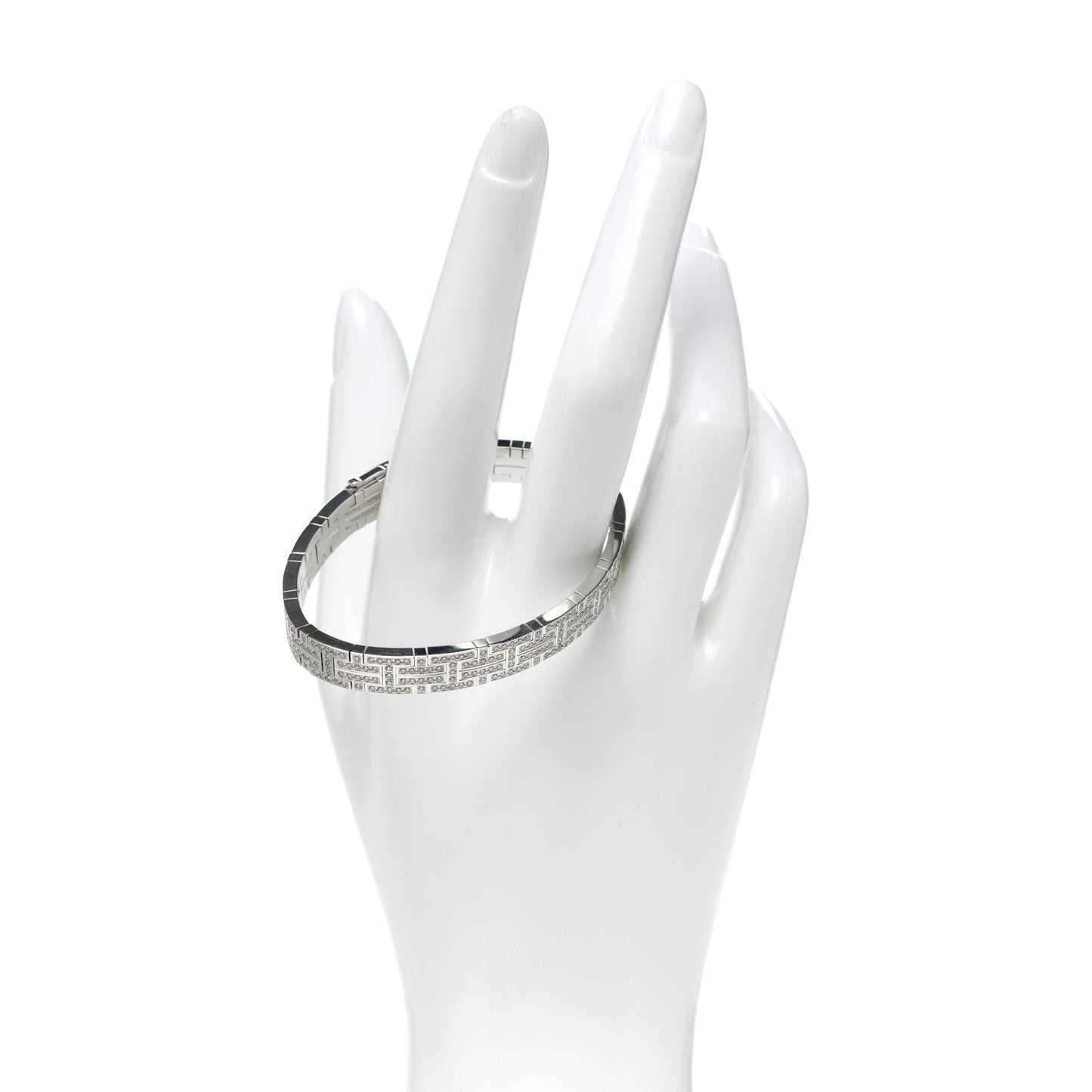 18K White Gold Diamond Kilim Bracelet SH