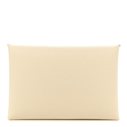 Hermes Epsom Calvi Card Case Nata 1 of 8