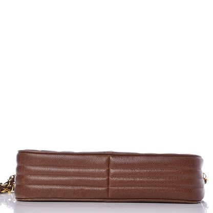 Chanel Caviar Vertical Quilt Bag Brown 12 of 18
