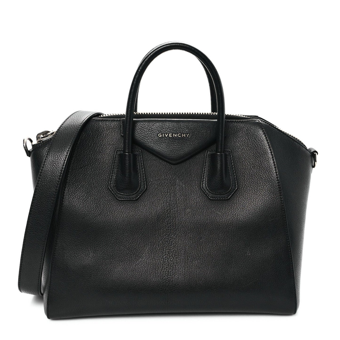 Sugar Goatskin Medium Antigona Black