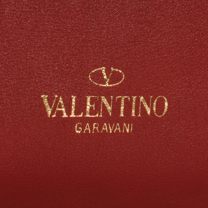 Valentino Garavani Leather Rockstud Dome Shopper Red 4 of 8