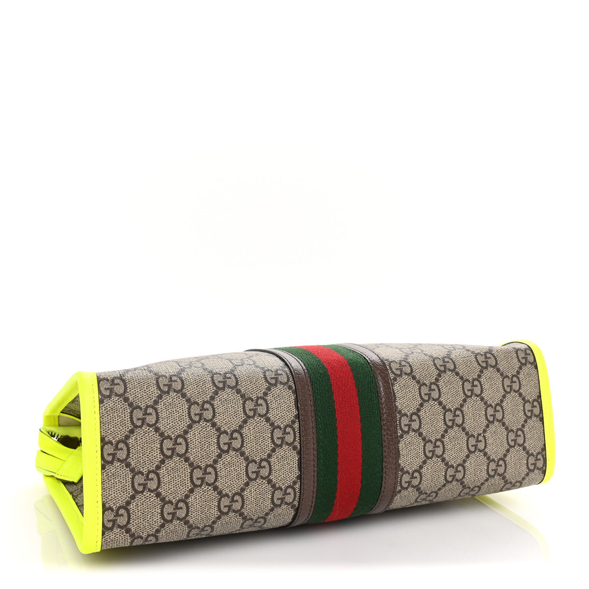 Gucci GG Supreme Monogram Web Ophidia Pouch Yellow 5 of 7