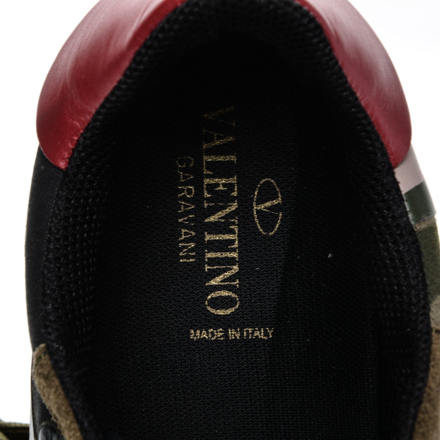 Valentino Garavani Nappa Suede Camouflage Mens Rockrunner Sneakers 41 Multicolor 7 of 8