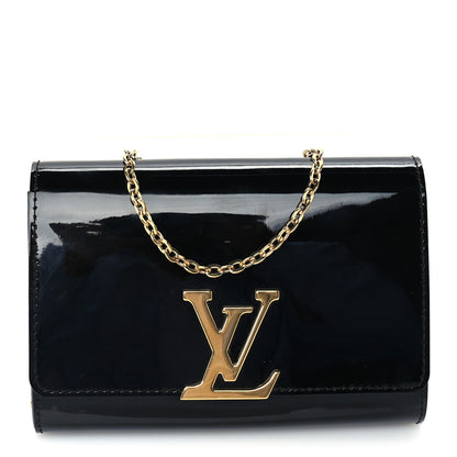 Louis Vuitton Patent Chain Louise PM Black Black 1 of 9