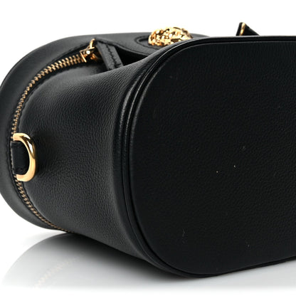Versace Grained Calfskin La Medusa Mini Shoulder Bag Black 7 of 9