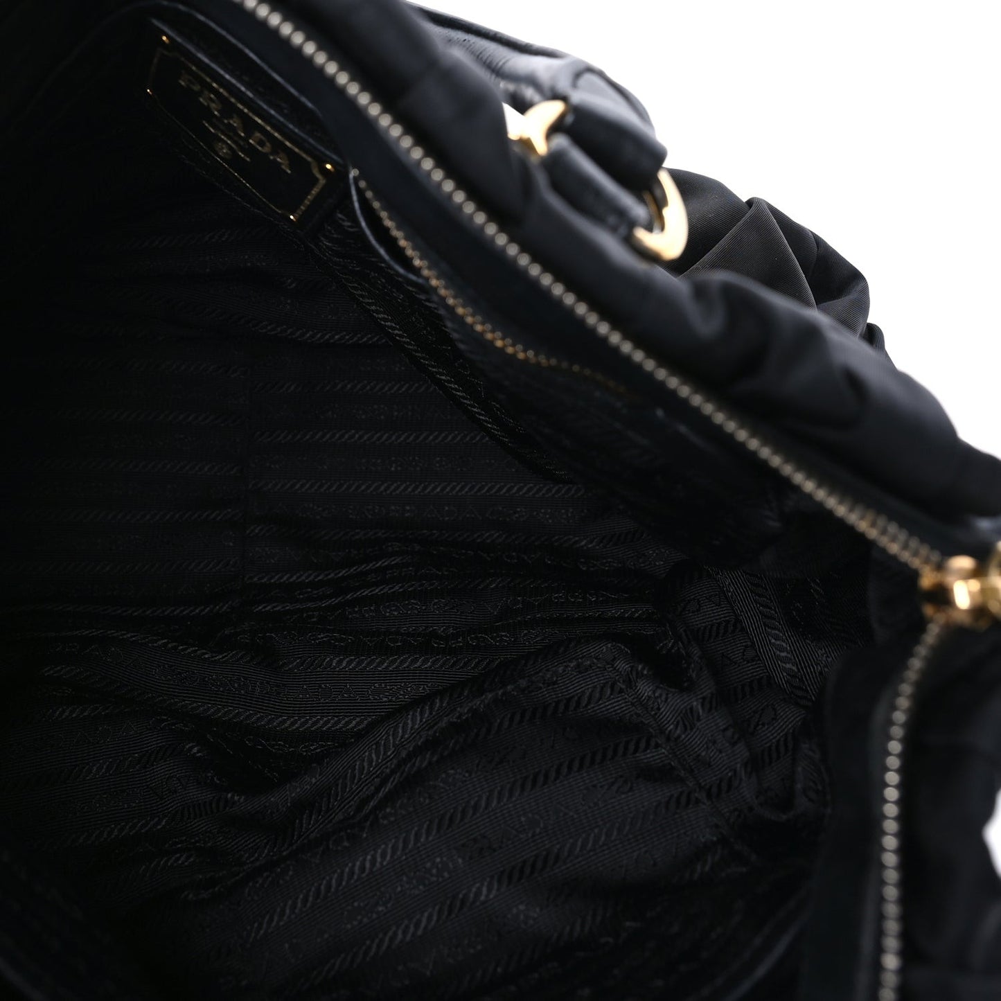 Tessuto Nylon Gaufre Tote Black