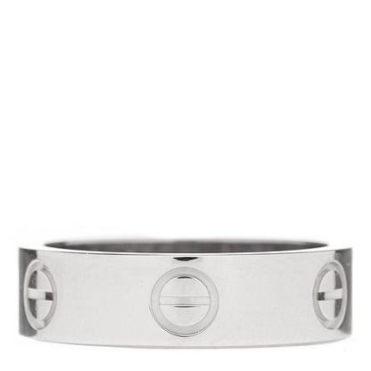 Cartier 18K White Gold 5.5mm LOVE Ring 54 6.75 1 of 4