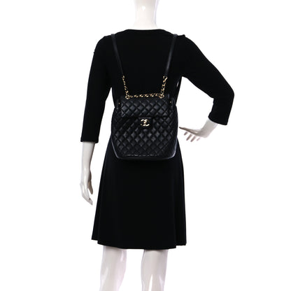 Chanel Lambskin Quilted Small Urban Spirit Backpack Black 2 of 9