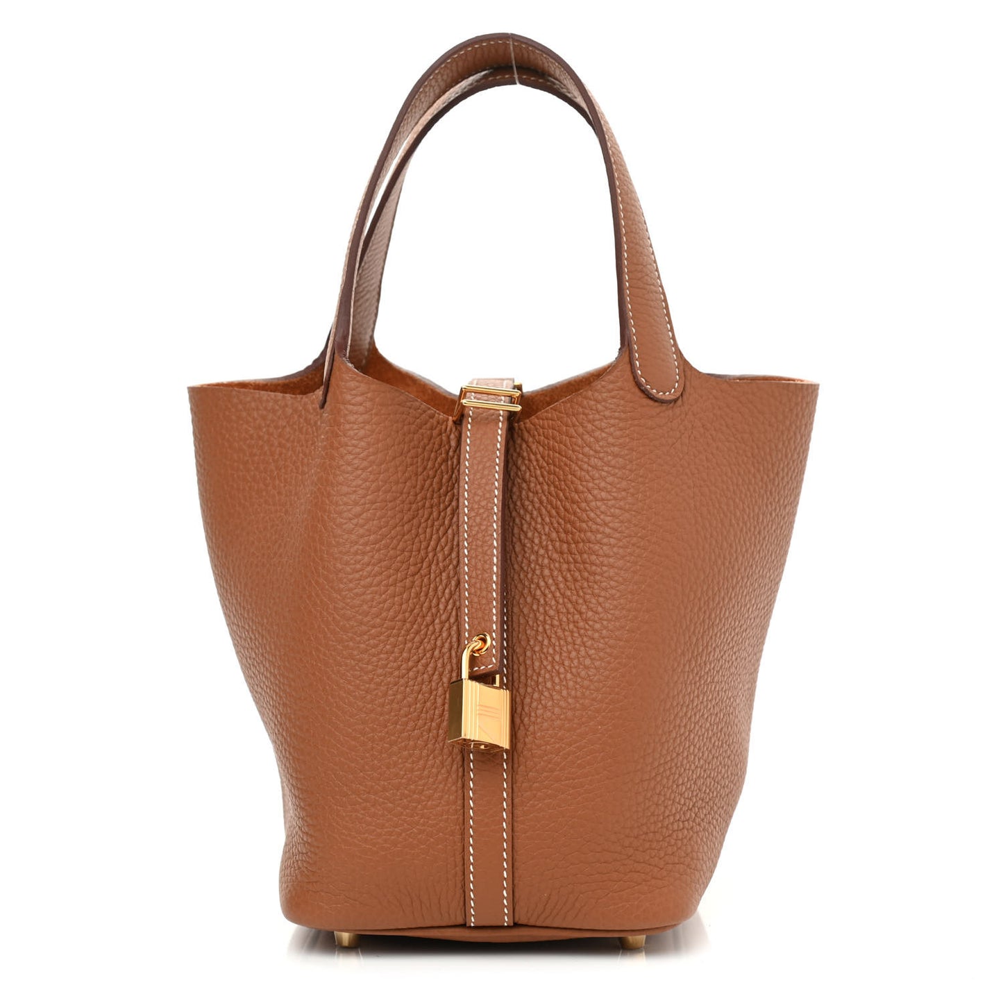 Taurillon Clemence Picotin Lock 18 PM Gold