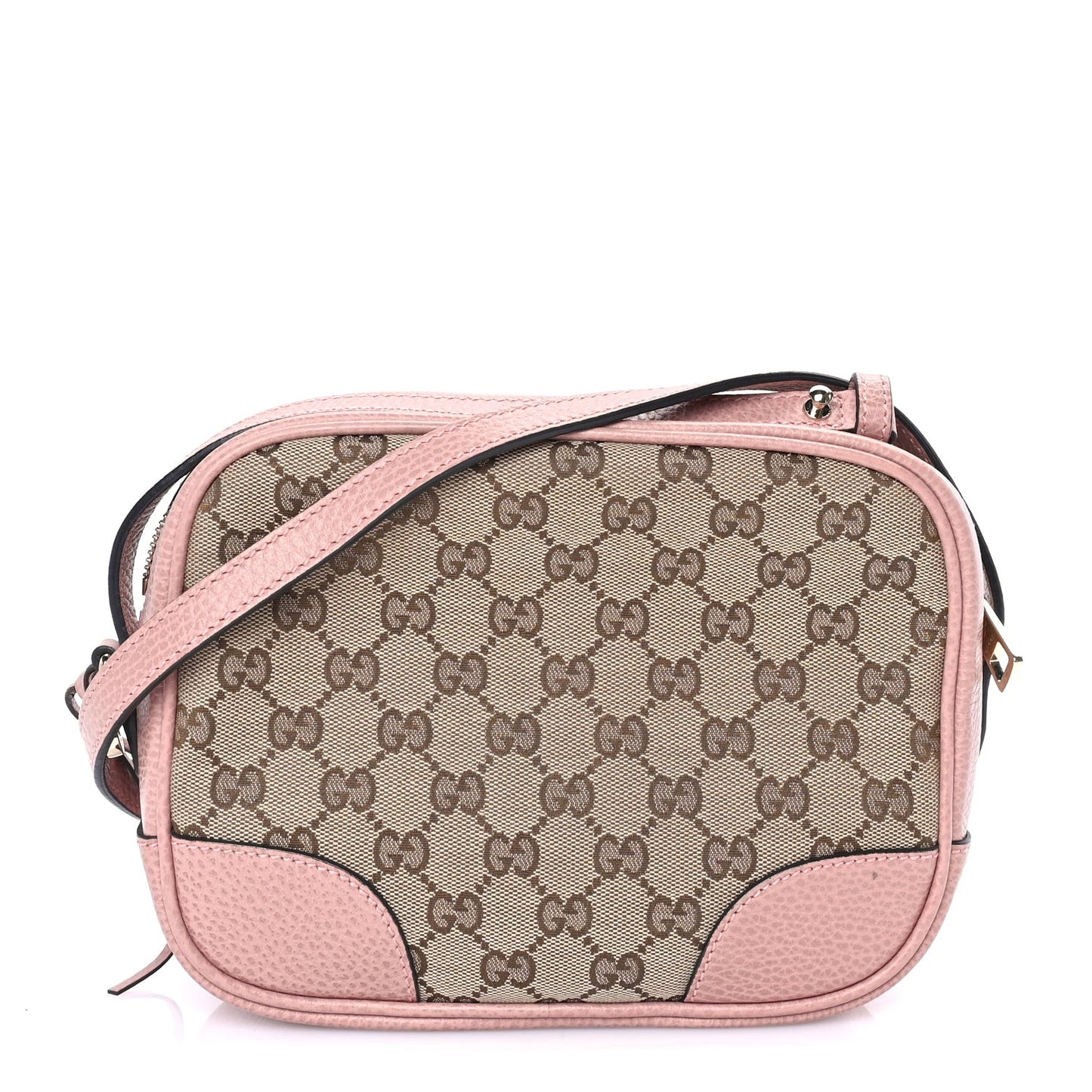 Monogram Mini Bree Messenger Bag Beige Soft Pink