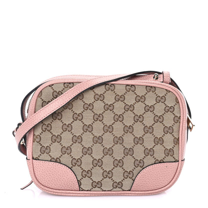Gucci Monogram Mini Bree Messenger Bag Beige Soft Pink 1 of 7