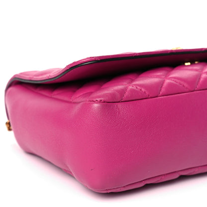 Versace Nappa Quilted Medusa Chain Crossbody Pink 7 of 8