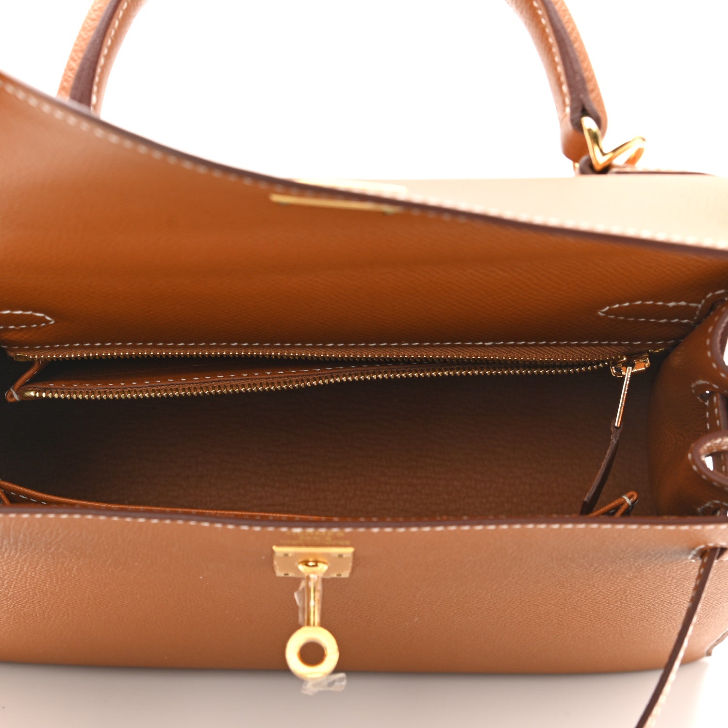 Hermes Epsom Kelly Sellier 25 Gold 4 of 10