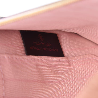 Louis Vuitton Damier Ebene Neverfull MM GM Pochette Rose Ballerine 7 of 8