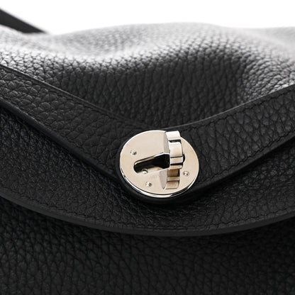 Hermes Taurillon Clemence Lindy 30 Black 8 of 10