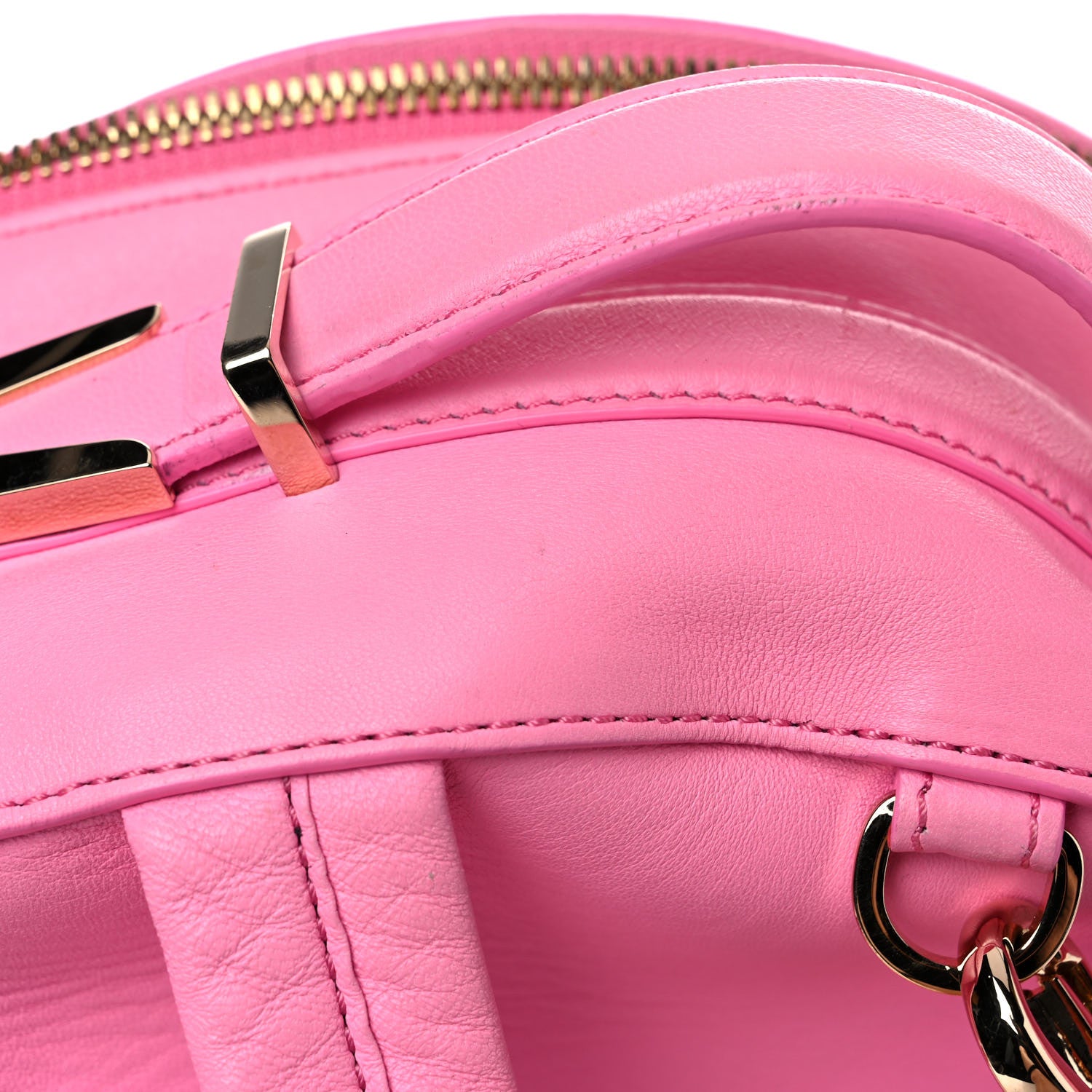 Versace Calfskin Palazzo Medusa Backpack Pink 15 of 15