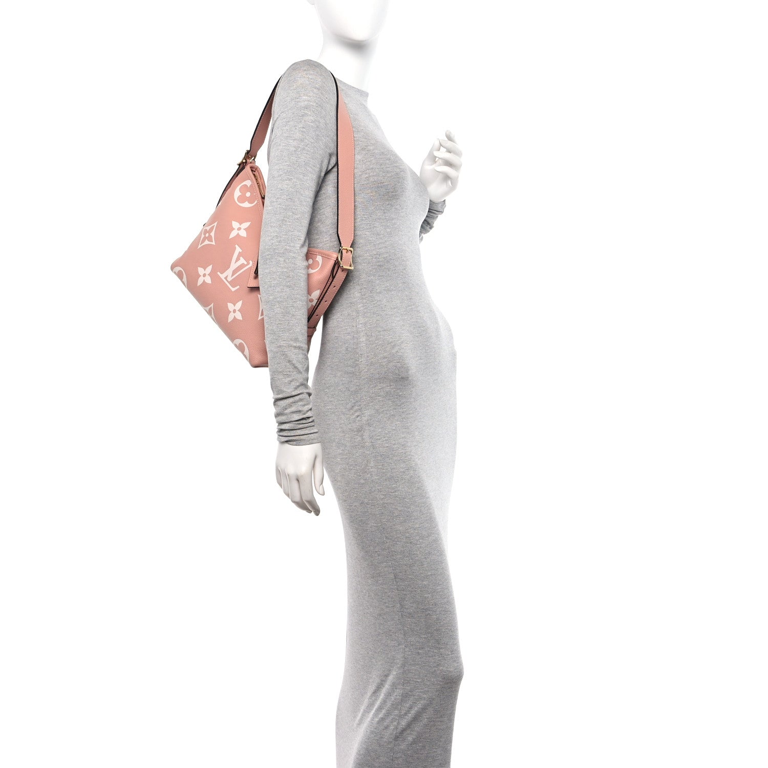 Louis Vuitton Empreinte Monogram Giant Carryall PM Trianon Pink Cream 2 of 9