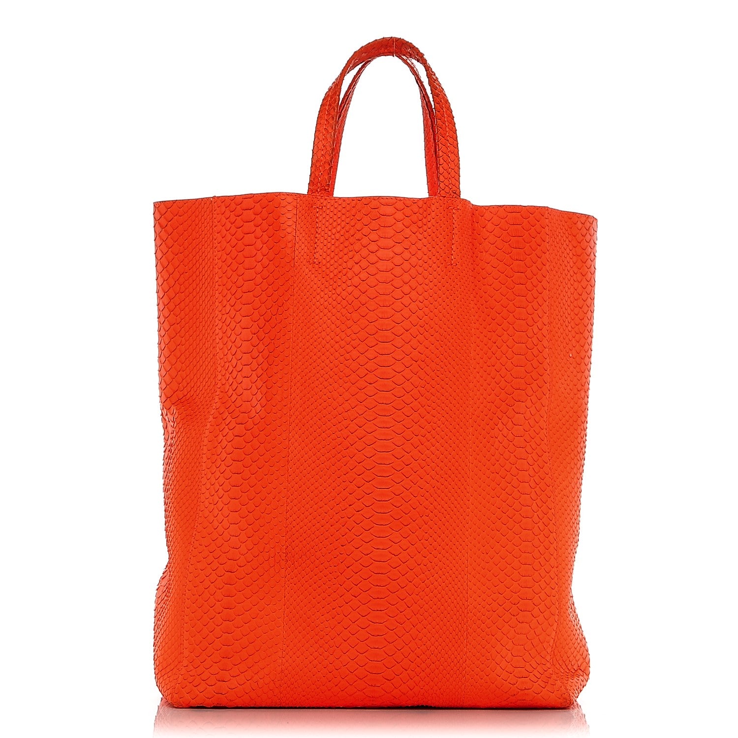 Celine Python Vertical Cabas Fluo Orange 1 of 8