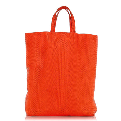 Celine Python Vertical Cabas Fluo Orange 1 of 8