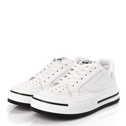 Christian Dior Calfskin D-Freeway Low Top Sneakers 39 White 3 of 9