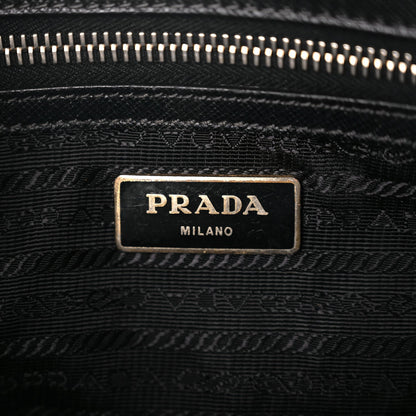 Prada Saffiano Small Galleria Double Zip Tote Black 5 of 9