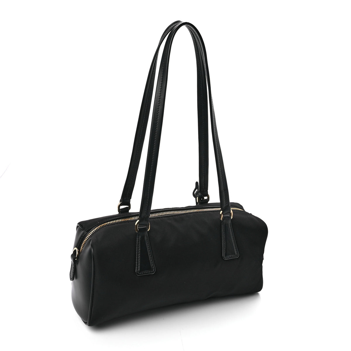 Tessuto Vitello Shoulder Bag  Black