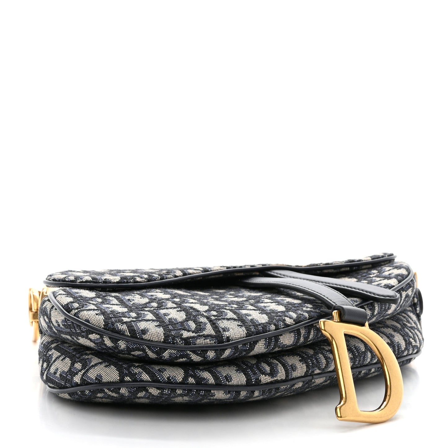 CHRISTIAN DIOR Oblique Saddle Bag Blue